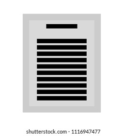 Letter Page. Text Document Icon - Web Page Symbol - Office File Format