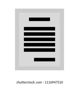 Letter Page. Text Document Icon - Web Page Symbol - Office File Format