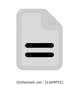 Letter Page. Text Document Icon - Web Page Symbol - Office File Format