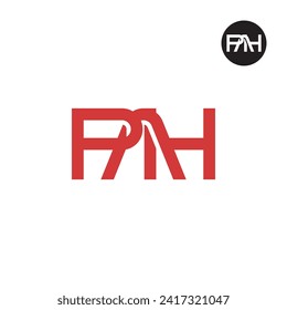 Letter PAH Monogram Logo Design