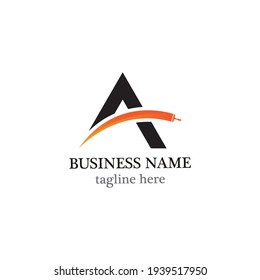 A letter painter logo design