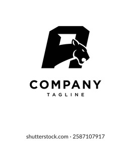 Letter A Panther Logo Icon Vector
