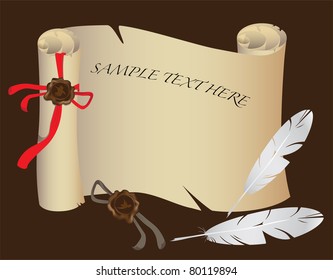 LETTER PAPER CANDLE