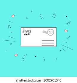 Letter paper envelope view, template open and closed. Message mail icon in solid black flat shape glyph icon. Mail envelope icon vector illustration
