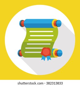 letter paper flat icon