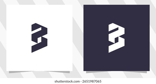 letter pb bp logo design vector