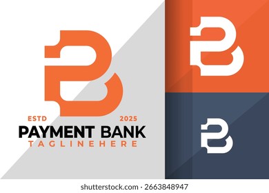 Letter Pb or Bp Monogram Logo Icon Vector Design Illustration