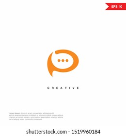 Letter PB chat Logo icon design. Premium Line Alphabet Monochrome Monogram emblem. Vector graphic design template element. Graphic Symbol for Corporate Business Identity. 
