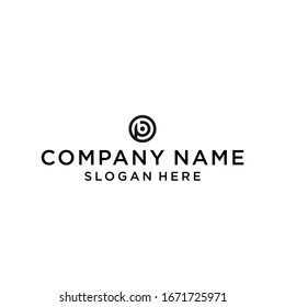 letter pb circle logo design vector illustration template
