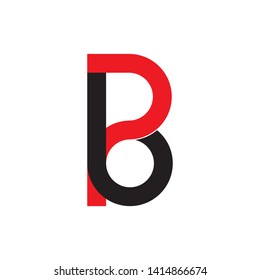 Letter PB logo design vector