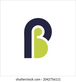 vector de logotipo PB de letra, plantilla de logotipo de alfabeto