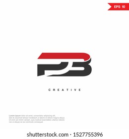 Letter PB modern Logo icon monogram design. Vector graphic design template element.