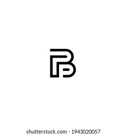 logo de pb última plantilla vectorial
