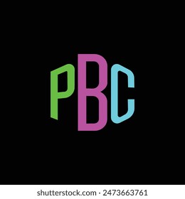 Letter PBC creative logo design vector