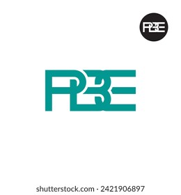 Diseño de logotipo de monograma PBE