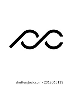 Letter PC creative monogram logo