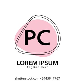 letter PC logo. PC. PC logo design vector illustration for creative company, business, industry
