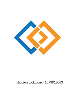 Letter pc logo & illustration vector art