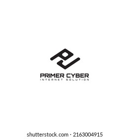 Letter PC Square Creative Abstract Business Modern Logo