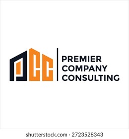 letra PCC home Diseño Logotipo Concepto Vector Plantilla