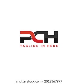 Letter PCH Logo Design. Vector Illustration.