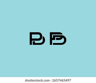 Letter PD DP Monogram Logo Design, Vector file.