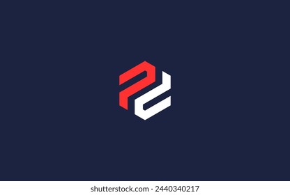 letter pd with hexagon logo icon design vector design template inspiration
