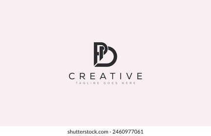 Letter PD logo design template vector illustration
