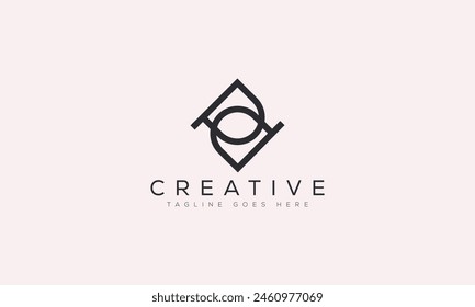 Letter PD logo design template vector illustration