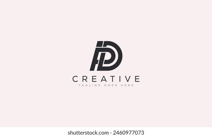 Letter PD logo design template vector illustration