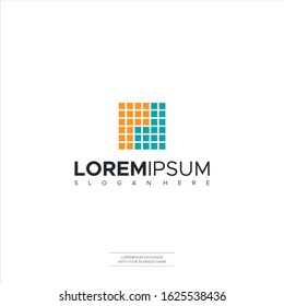 Letter PD logo icon Box Icon Design Template Elements Vector Illustration