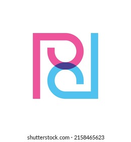 Farblogo für Buchstaben-PD