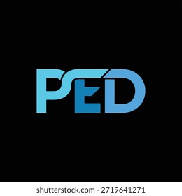 Plantilla de Vector de elemento de diseño de logotipo PED