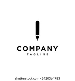 Letter I Pencil Logo Symbol Vektorvorlage.eps