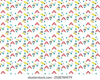 Design de padrão de carta e lápis