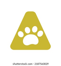 Letter A Pet Care Logo, Dog Logo Design Vector Sign and Symbol Template