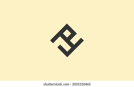  Letter PF OR PF logo combination logo VECTOR