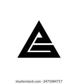 Letter Pg or Ag triangle shape unique logo