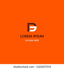 Letter PG With Door Home Vector Logo