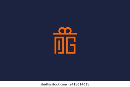 letter pg with gift box logo icon design vector design template inspiration