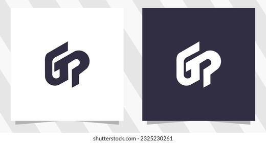 letter pg gp logo design