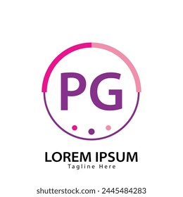 letter PG logo. PG. PG logo design vector illustration for creative company, business, industry
