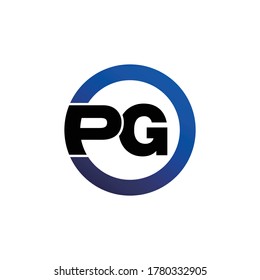Logo-Design des Letter PG-Monogrammes
