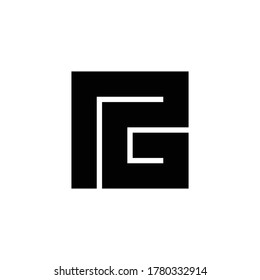 Letter PG monogram logo design vector