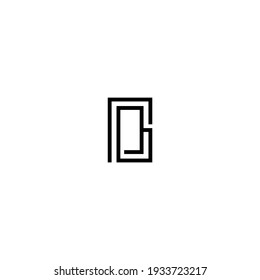 Letter PG monogram logo design vector