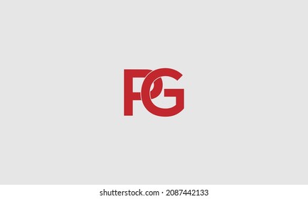 Letra PG Diseño monogramíneo original