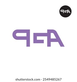 Espaço negativo do logotipo PGA da letra