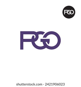 Letter PGO Monogram Logo Design