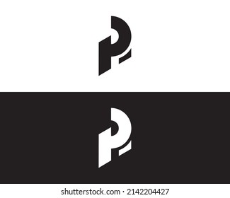 letra PH, vector de diseño de logotipo de monograma HP
