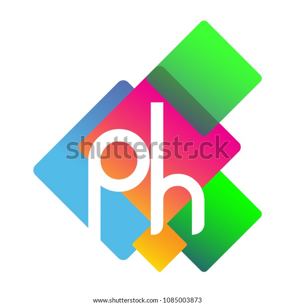 Letter Ph Logo Colorful Geometric Shape Stock Vector (Royalty Free ...